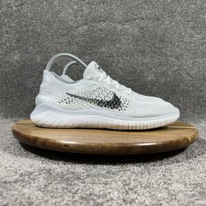 Nike Free RN Flyknit 942839-100 Women’s Sz 8.5 White Athletic Running Shoes Used